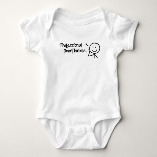 grappige Professionele Overdenker Romper (Voorkant)