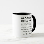 Grappige programmaleider definitie koffie mok (Voorkant rechts)