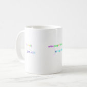grappige programmeringsmokken, coderende mokken, c koffiemok (Voorkant links)