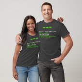 Grappige programmeur codering debugger hacker comp t-shirt (Unisex)