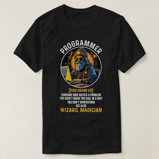 Grappige programmeur definitie codering en compute t-shirt (Design voorkant)