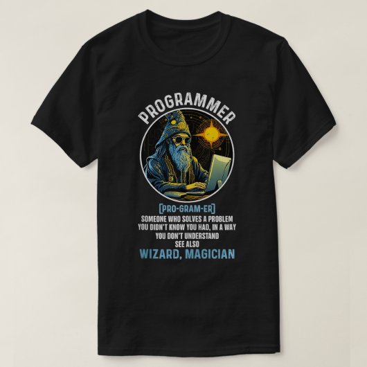 Grappige programmeur definitie techniek software o t-shirt (Design voorkant)