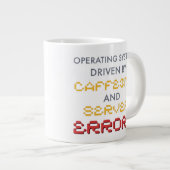 Grappige programmeur koffie- en serverfouten extra grote beker (Voorkant rechts)