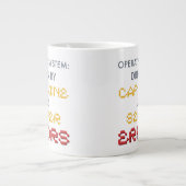 Grappige programmeur koffie- en serverfouten extra grote beker (Voorkant)