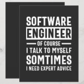 Grappige programmeur software engineer cadeau (Voorkant / Achterkant)