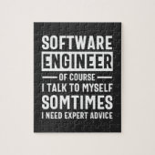 Grappige programmeur software engineer cadeau legpuzzel (Verticaal)