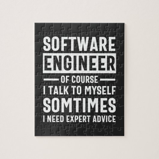 Grappige programmeur software engineer cadeau legpuzzel (Verticaal)