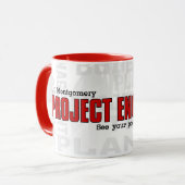 Grappige Project Management Engineer met naam Mok (Voorkant links)