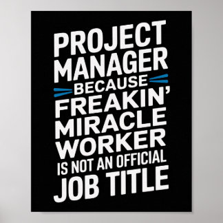 Grappige Property Manager Wall Art Poster