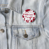 Grappige psycho Halloween Ronde Button 5,7 Cm (In situ)