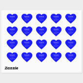 Grappige psychopaten definitie blauw hart sticker (Vel)