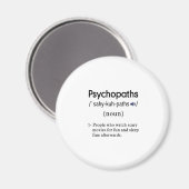 grappige psychopaten-definitiecircuit magneet (Voorkant / Achterkant)