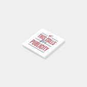 Grappige Publicist Dit Roept Om Publiciteit Post-it® Notes (Schuin)
