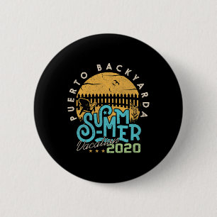 Grappige Puerto Ckyarda Reis Vakantie Ronde Button 5,7 Cm