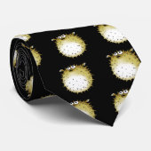 grappige puffelvis stropdas (Opgerold)