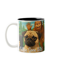 Grappige Pug Bigfoot Fotobom - Selfie Gone Wild