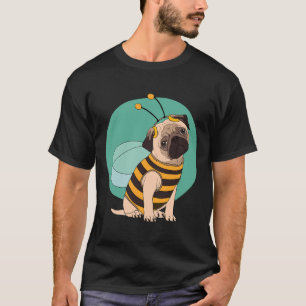 Grappige Pug Dragen Halloween kostuum Bee Classic T-shirt