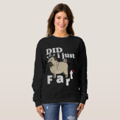 Grappige Pug Heb ik net scheet - T-shirt sweater h (Voorkant volledig)