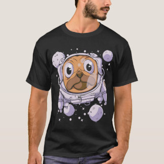 grappige Pug in ruimtepak - Schattige astronaut ho T-shirt