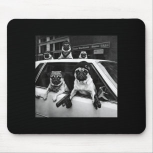 Grappige pug meme pug gangster hond street style muismat