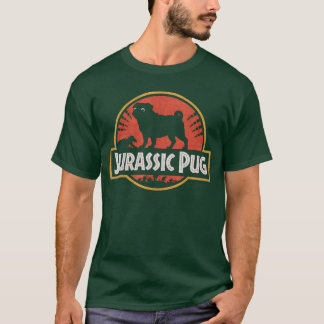 Grappige Pugs Jurassic Pug voor hondenliefhebbers  T-shirt