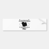 grappige PULI-design Bumpersticker (Voorkant)