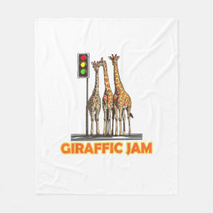 Grappige Pun Giraffe Jam Fleece Deken