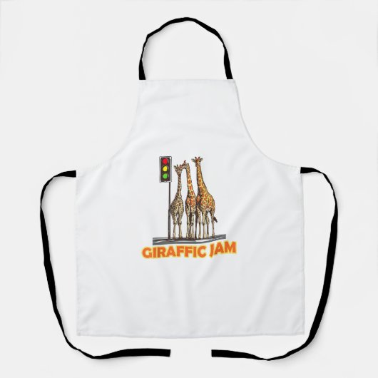 Grappige Pun Giraffe Jam Schort (Voorkant)