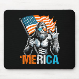 Grappige Punk Rock Sasquatch Bigfoot Amerikaanse V Muismat