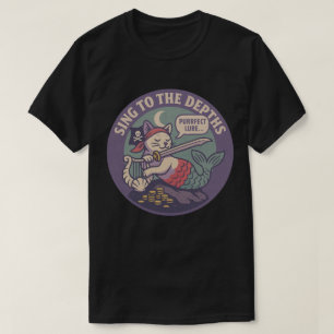 Grappige Purr-maid Piraat Kat Kunst T-shirt