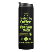 Grappige Python-ontwikkelaar – Gedreven door Coffe