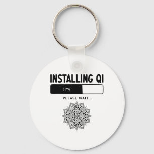 Grappige Qigong Martial Arts Tai Chi Yoga Meditati Sleutelhanger