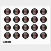Grappige QR Donald Trump Dancing 4745 Code Video Ronde Sticker (Vel)