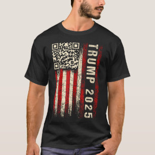 Grappige QR Donald Trump Dancing 4745 Code Video T-shirt