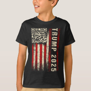 Grappige QR Donald Trump Dancing 4745 Code Video T-shirt