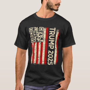 Grappige QR Donald Trump Dancing 4745 Code Video T-shirt