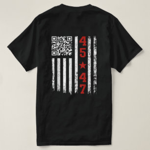 Grappige QR President Trump 45/47 Trump Dansende C T-shirt