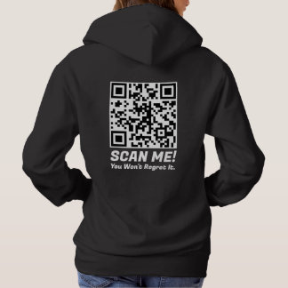 Grappige QR Scan Me! Grappige spijt grap Hoodie