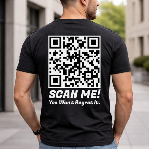 Grappige QR Scan Me! Grappige spijt grap T-shirt
