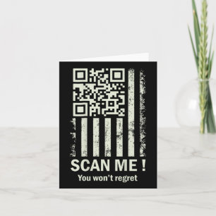 Grappige QR Scan Me Trump 45_47 T-shirt Trump Danc Kaart