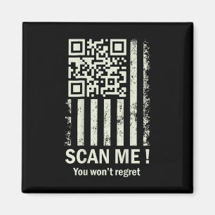 Grappige QR Scan Me Trump 45_47 T-shirt Trump Danc Magneet