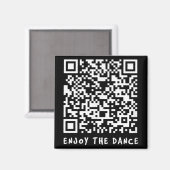 Grappige Qr Trump Dancing Interactieve Code _1 Magneet (Voorkant / Achterkant)