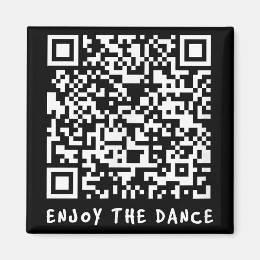 Grappige Qr Trump Dancing Interactieve Code _1 Magneet (Voorkant)