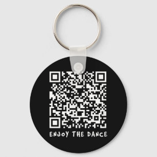 Grappige Qr Trump Dancing Interactieve Code _1 Sleutelhanger