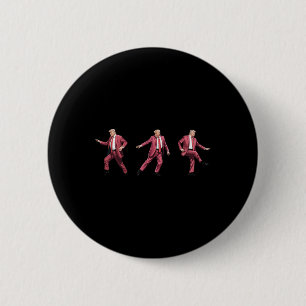 Grappige Qr Trump Dans Code Beide Kanten  Ronde Button 5,7 Cm