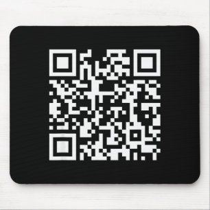 Grappige Qr Wees Geen Klein Kreng Code Zeggende Qu Muismat