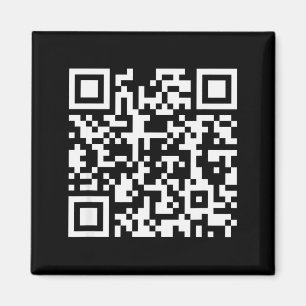 Grappige Qr Wees Geen Kleine Kreng Code Zeggende Q Magneet
