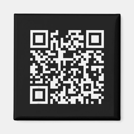 Grappige Qr Wees Geen Kleine Kreng Code Zeggende Q Magneet (Voorkant)