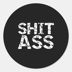 Grappige quote grap cadeau grap voor mannen sarcas ronde sticker