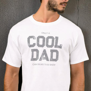 Grappige Quote Grijze Typografie Humor Coole Papa T-shirt